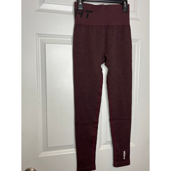 ECHT Small Plum Color Leggings Micro Ribbed - Picture 4 of 8